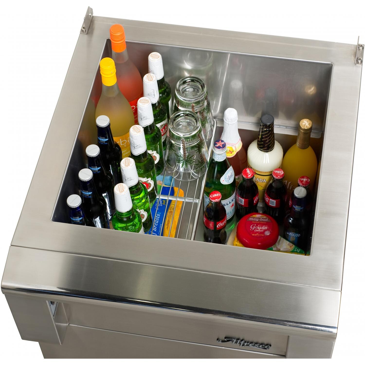 Alfresco Built-In Countertop Refrigerator Inside View thumbnail