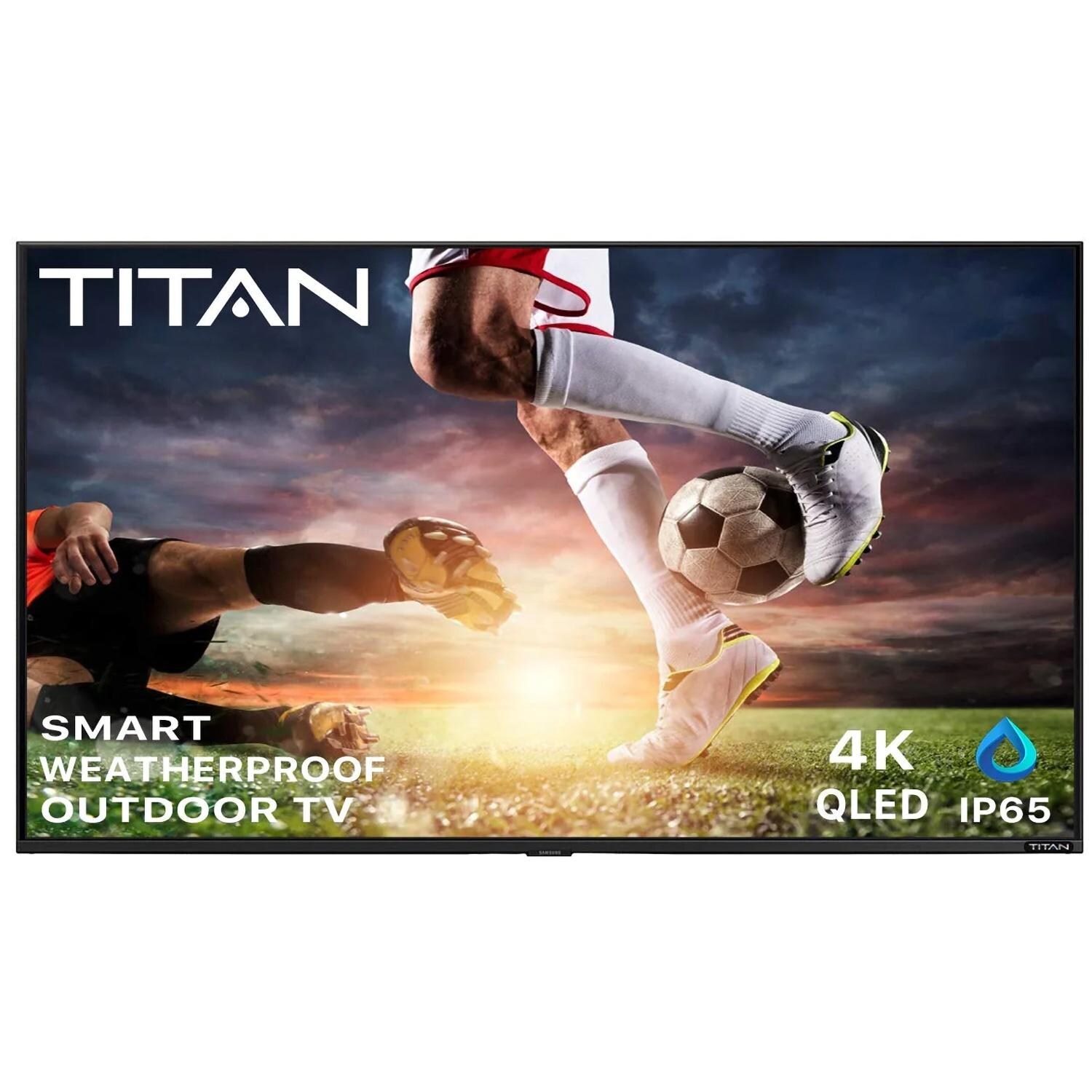 Titan BQG-S200-QLED-075-010 S200 Series 75 Inch Full Sun 4K QLED Smart Outdoor TV W/ Quantum Processor Lite & Built-In Alexa - Screen - White Background thumbnail