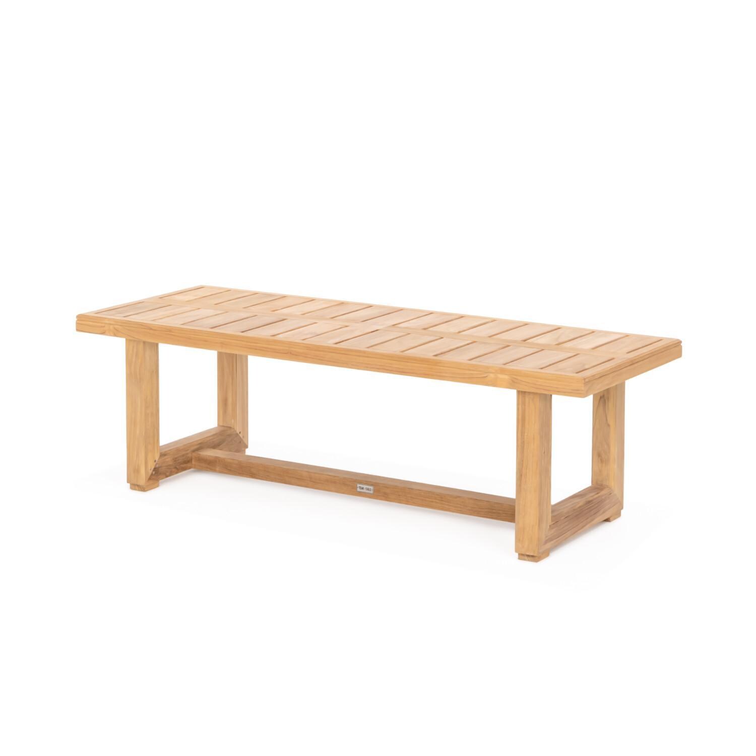 Teak + Table Relax Rectangular Coffee Table - White Background thumbnail