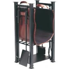 Dagan Industries 6-Piece Black Log Rack With Carrier And Tools - 5806 image