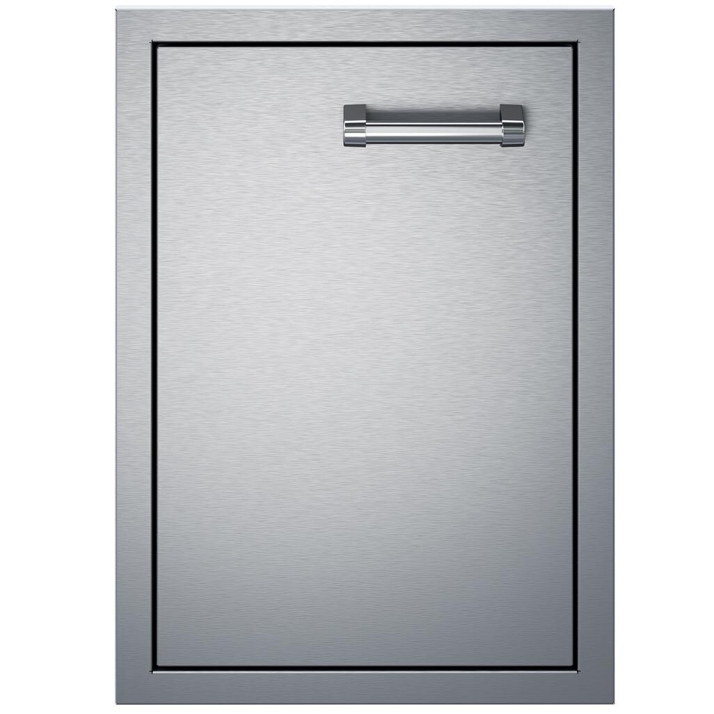 Delta Heat DHAD16L-C 16-in Left Hinged Stainless Steel Single Access Door - Vertical - White Background thumbnail