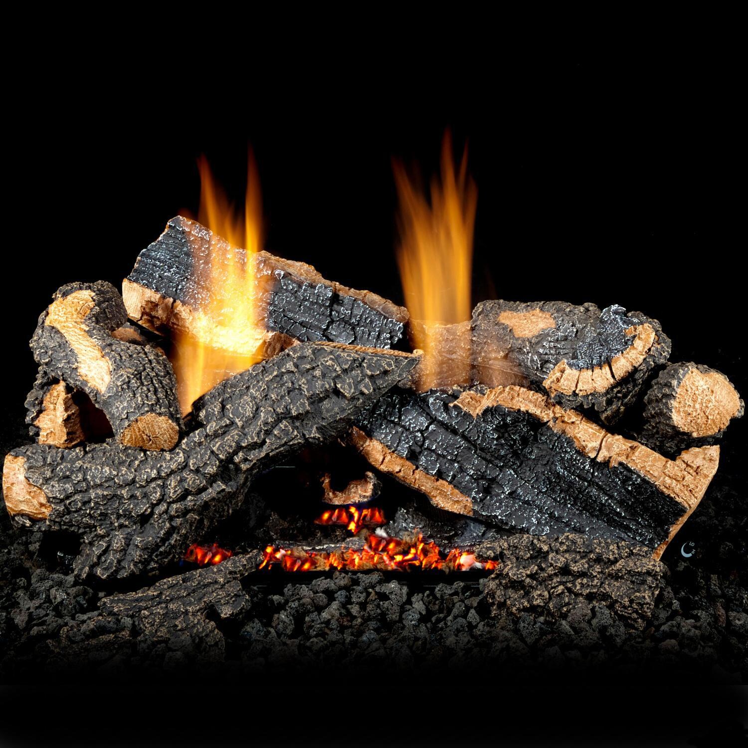 Golden Blount Grand Charred Stack Vent Free Gas Log Set thumbnail