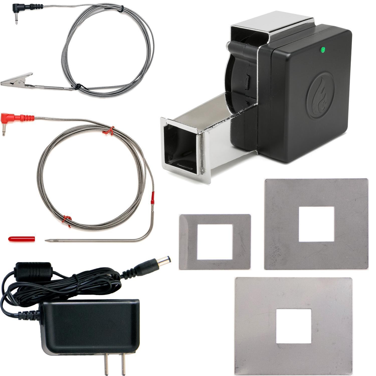 Flame Boss FB400-K WiFi Smoker Controller W/ Kamado Adapter Kit - Components - White Background thumbnail