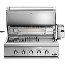 DCS Heritage 36-Inch Built-In Propane Gas Grill With Infrared Burner Kit & Griddle - BH1-36RGI-L