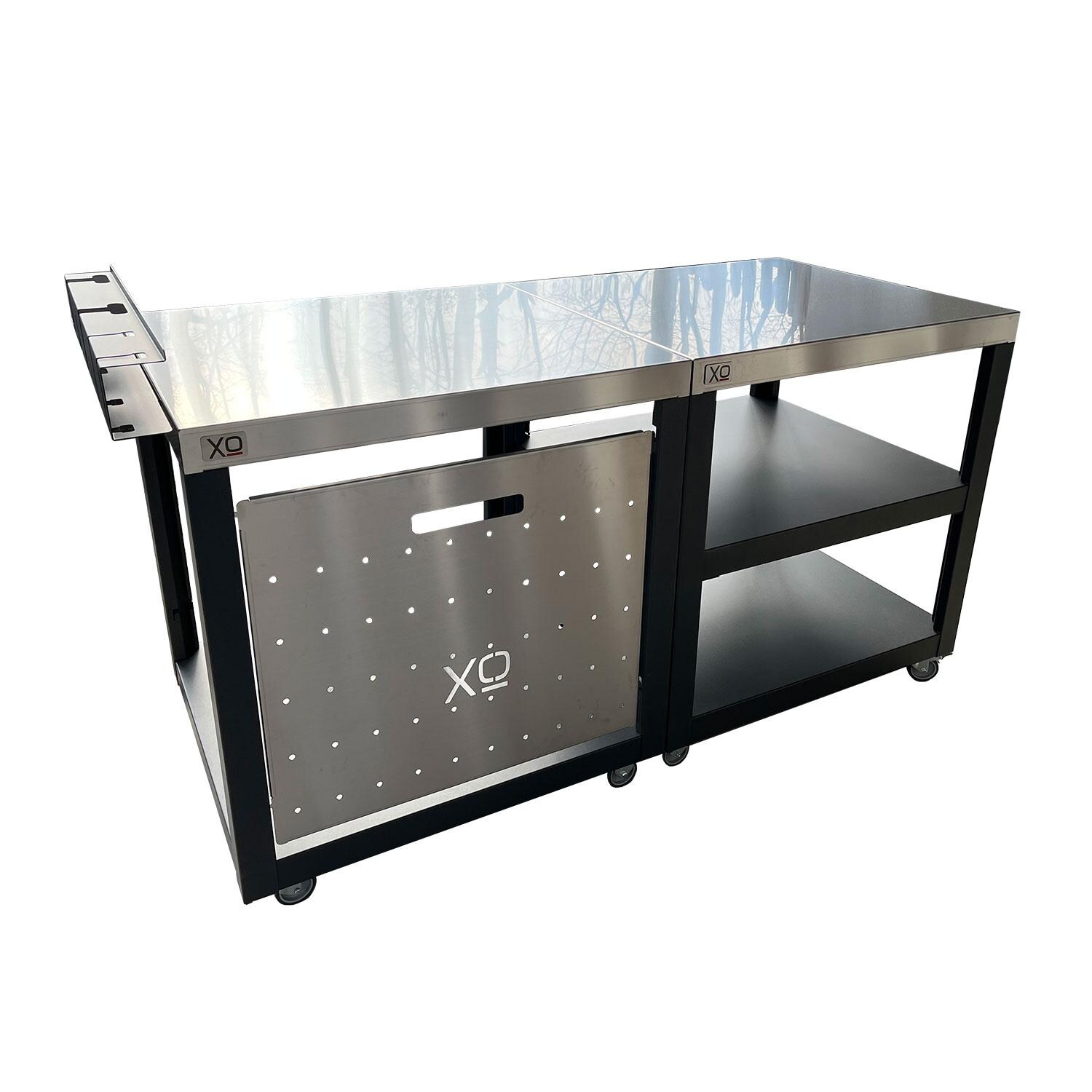 XO Appliance XOPIZZA1PREP Prep Pizza Oven Cart for XOPIZZA1 - White Background thumbnail