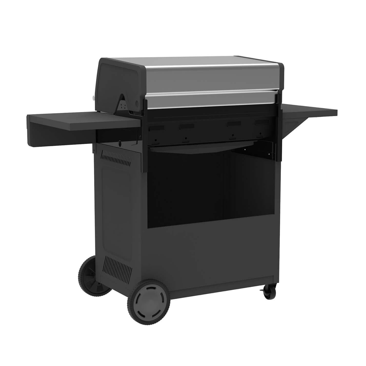 Charbroil 463463125 5-Burner Propane Grill - Grey - Back View - White Background thumbnail