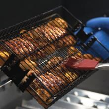 16 X 7-Inch Deluxe Non-Stick Flat Spit Basket
