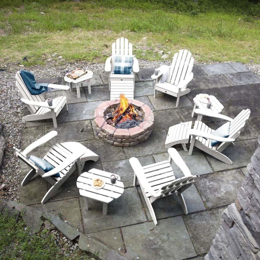 Paradise Key 12 Pc Set Polyresin Seating Set in White By Lakeview Outdoor Designs - Lifestyle thumbnail