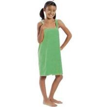 Terry Town Girls Terry Velour Body Wrap Towel Medium - Lime image