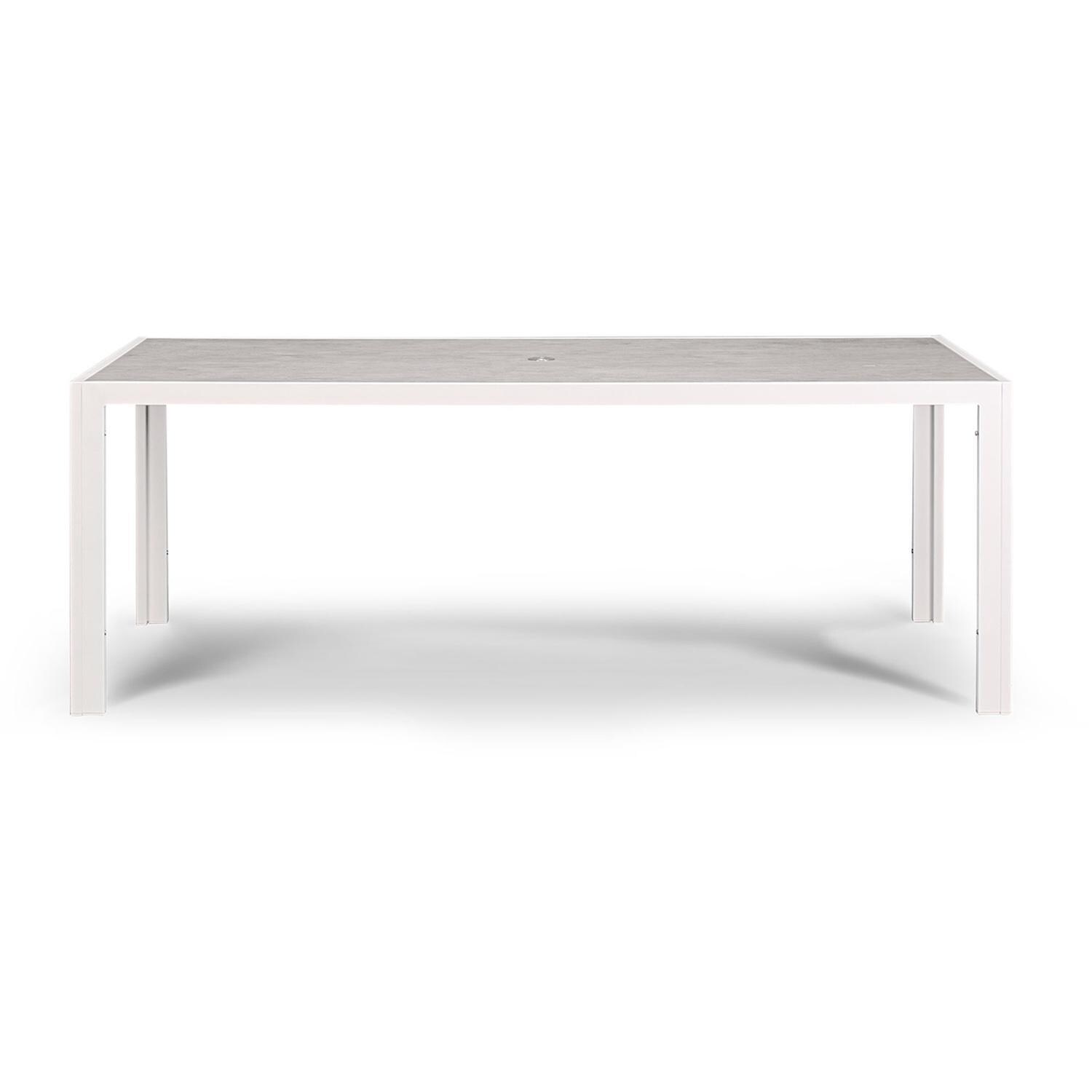 Spring Bay 9 Piece Dining Set in White - Table - White Background thumbnail