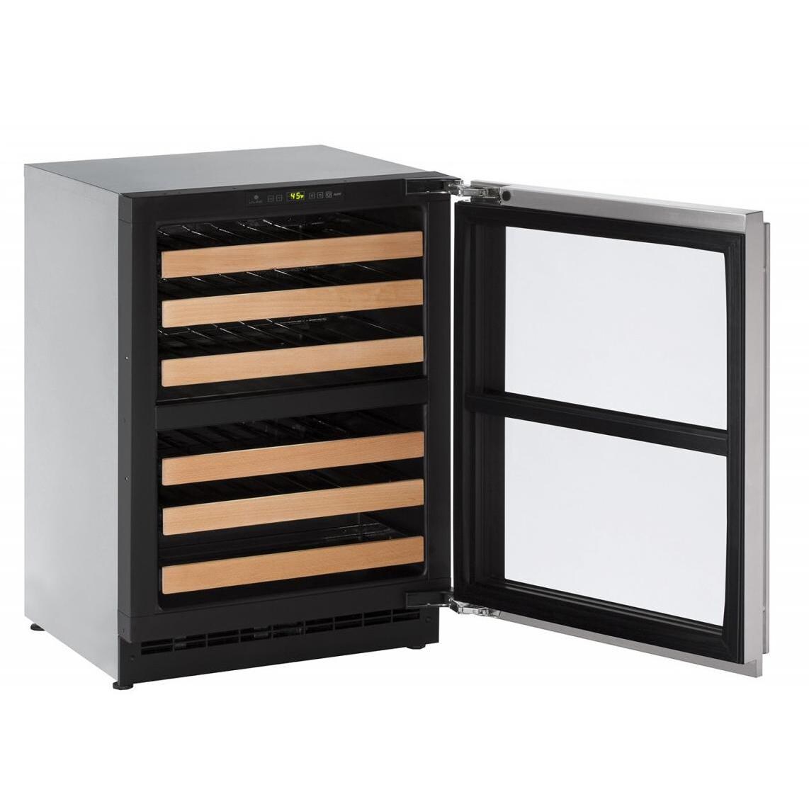 U-Line 2224ZWCS Dual Zone Stainless Wine Cooler: Interior View thumbnail