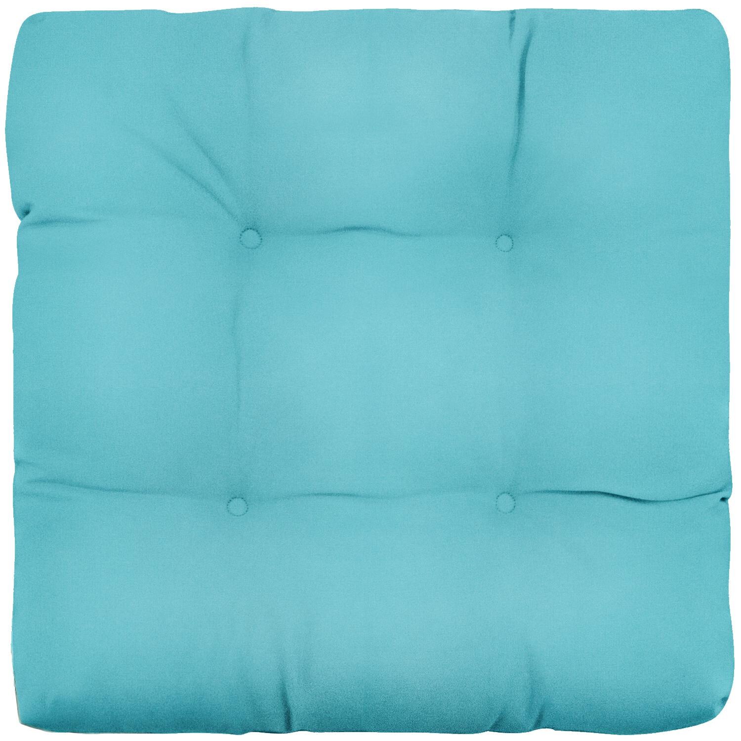 Sunbrella Canvas Aruba Small Outdoor Replacement Seat Cushion By UltimatePatio.com - Top View thumbnail