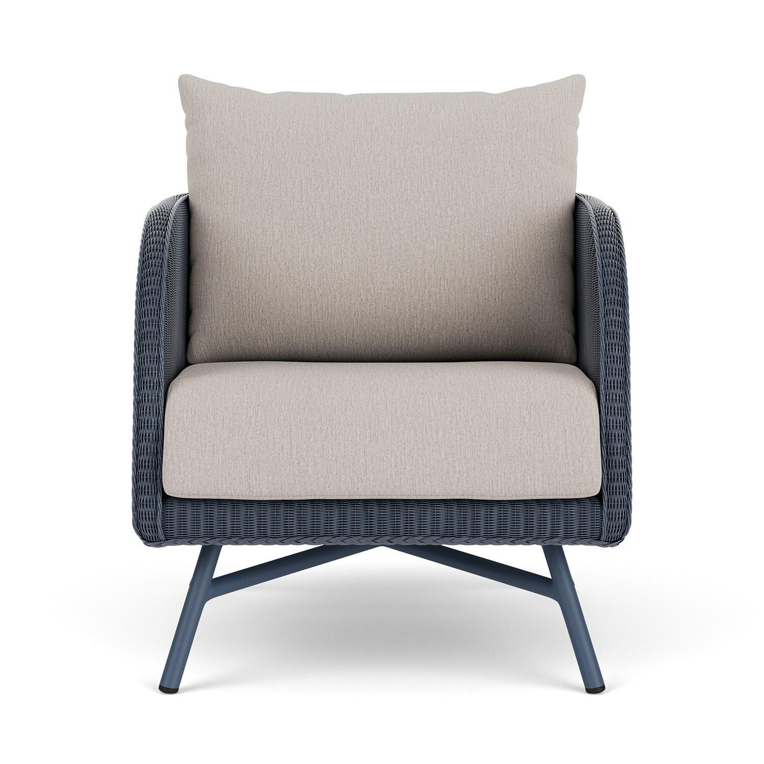 Lloyd Flanders Essence Lounge Chair W/Remy Cloud Fabric - Denim Blue Finish thumbnail