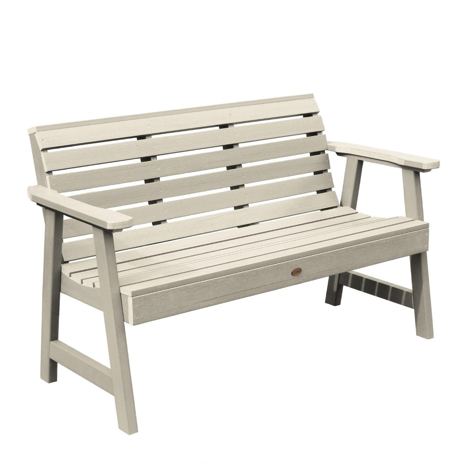 Lakeview Elm Pointe 5-Foot Picnic Bench - Whitewash - On White thumbnail