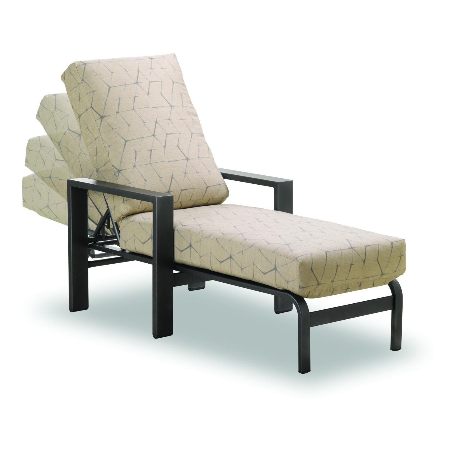 Larssen Aluminum Patio Four-Position Lay-Flat Chaise Lounge By Telescope Casual - Back Positions thumbnail