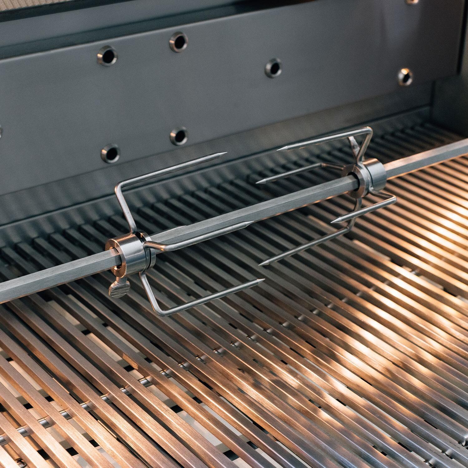 Summerset QST42-LP Quest 42-in 3 Burner Built-In Propane Gas Grill w/ Rear Infrared Burner, Rotisserie Kit, & Drop-In Griddle Plate - Rotisserie Kit - Detail thumbnail