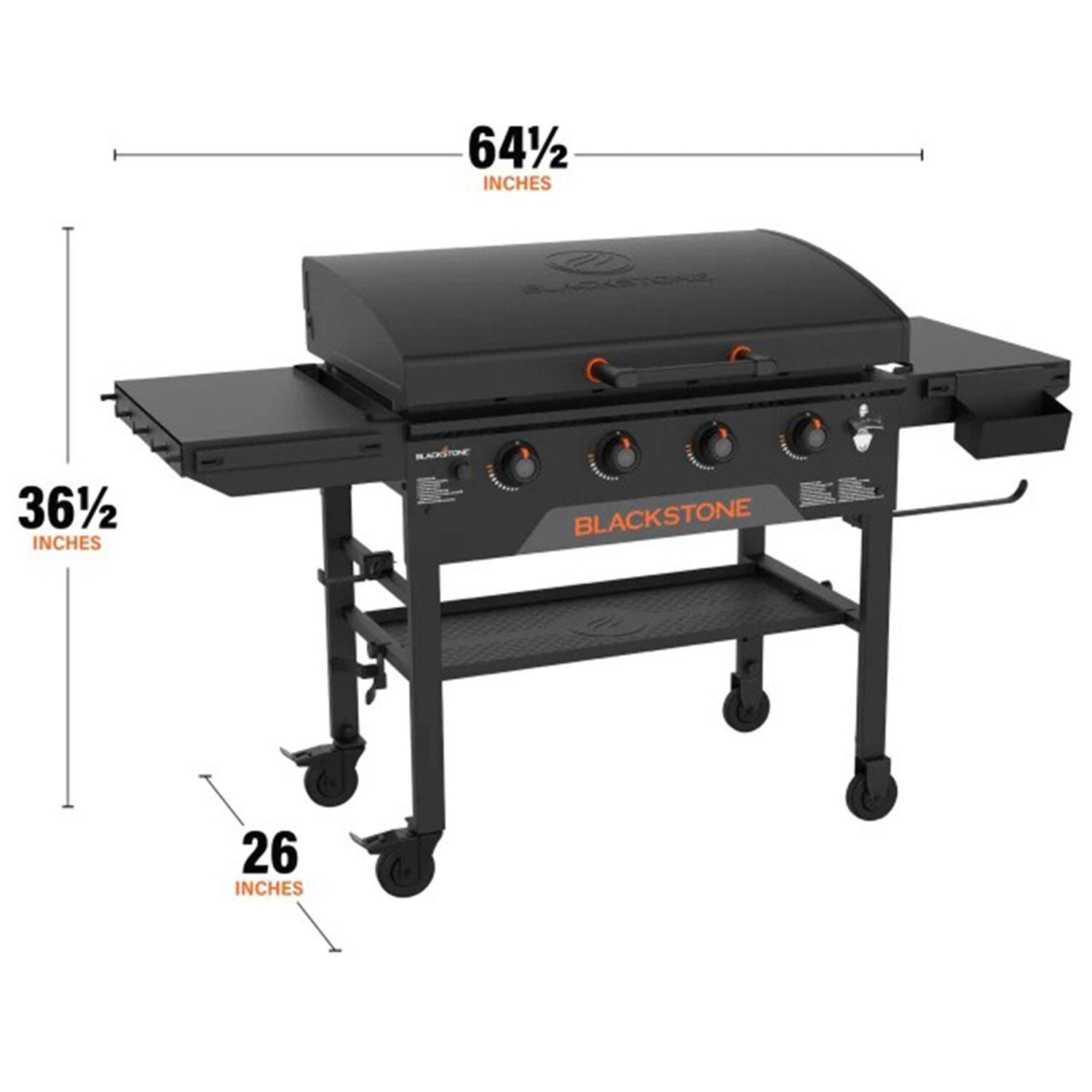 Blackstone 2322 36 Inch Griddle W/ Hood - Dimensions - Dimensional thumbnail