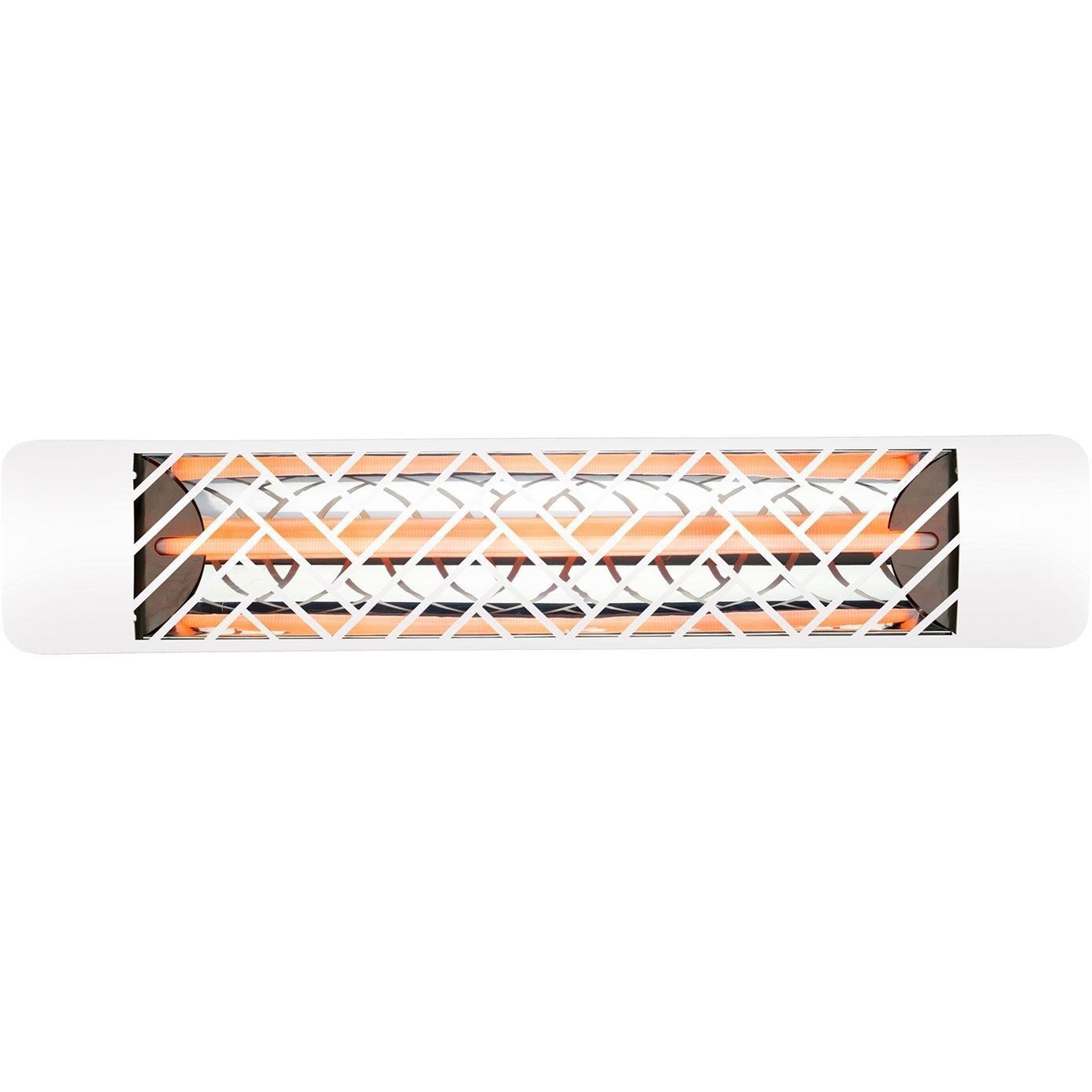 Eurofase Chevron Series 39 Inch 2500 Watt Single Element Marine Grade 240V Electric Patio Heater in White - EF25240W1