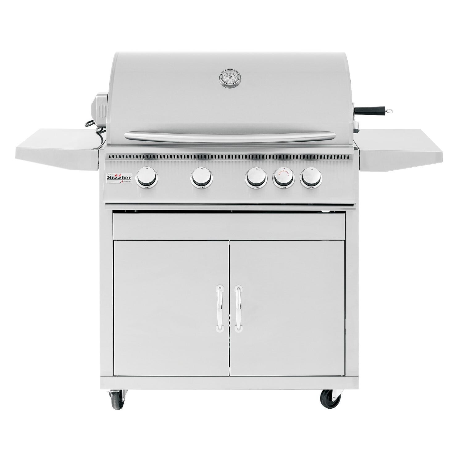 Summerset Sizzler 32-Inch 4-Burner Propane Gas Grill With Rear Infrared Burner - SIZ32-LP image