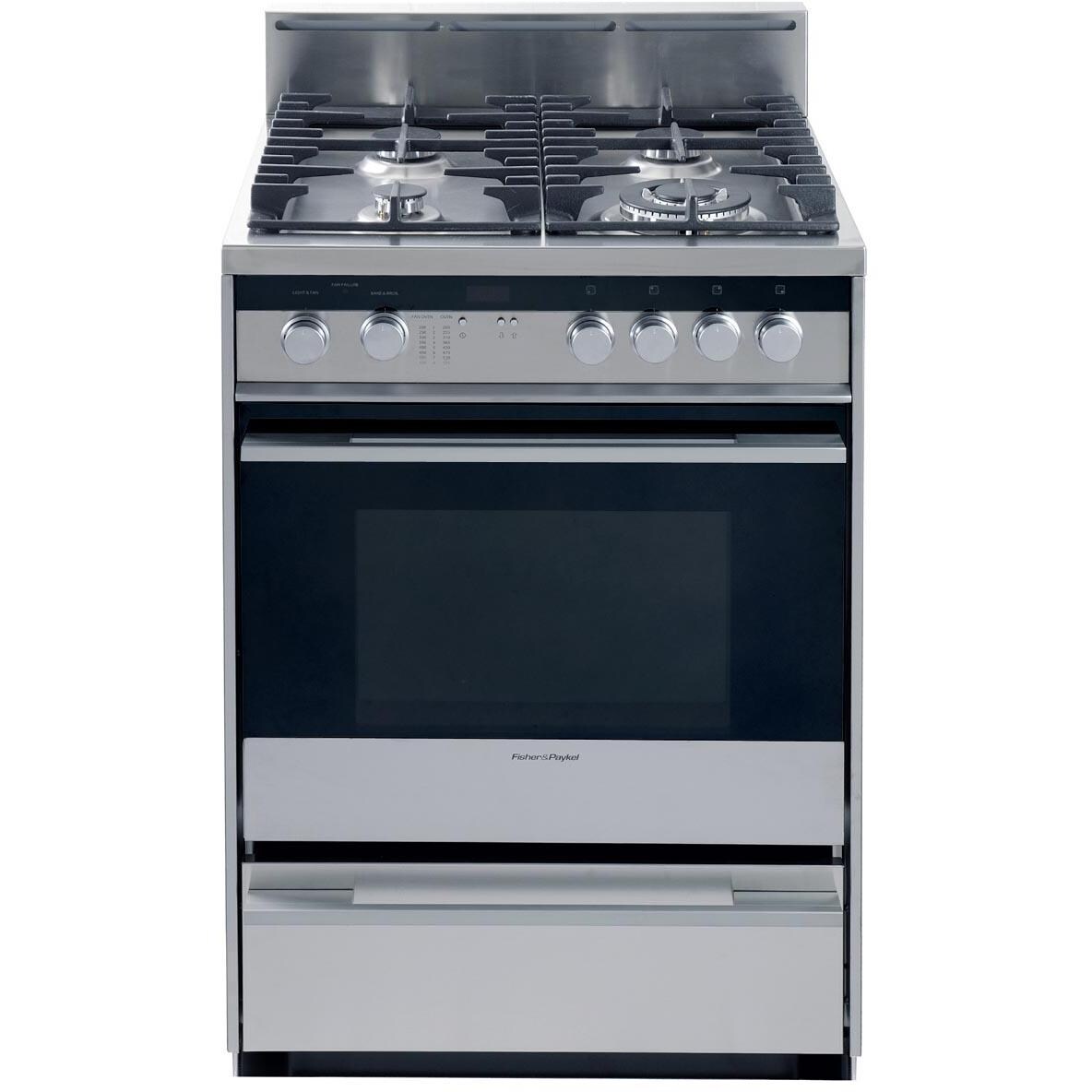 Fisher Paykel 24-Inch 4-Burner Gas Range - OR24SDMBGX2