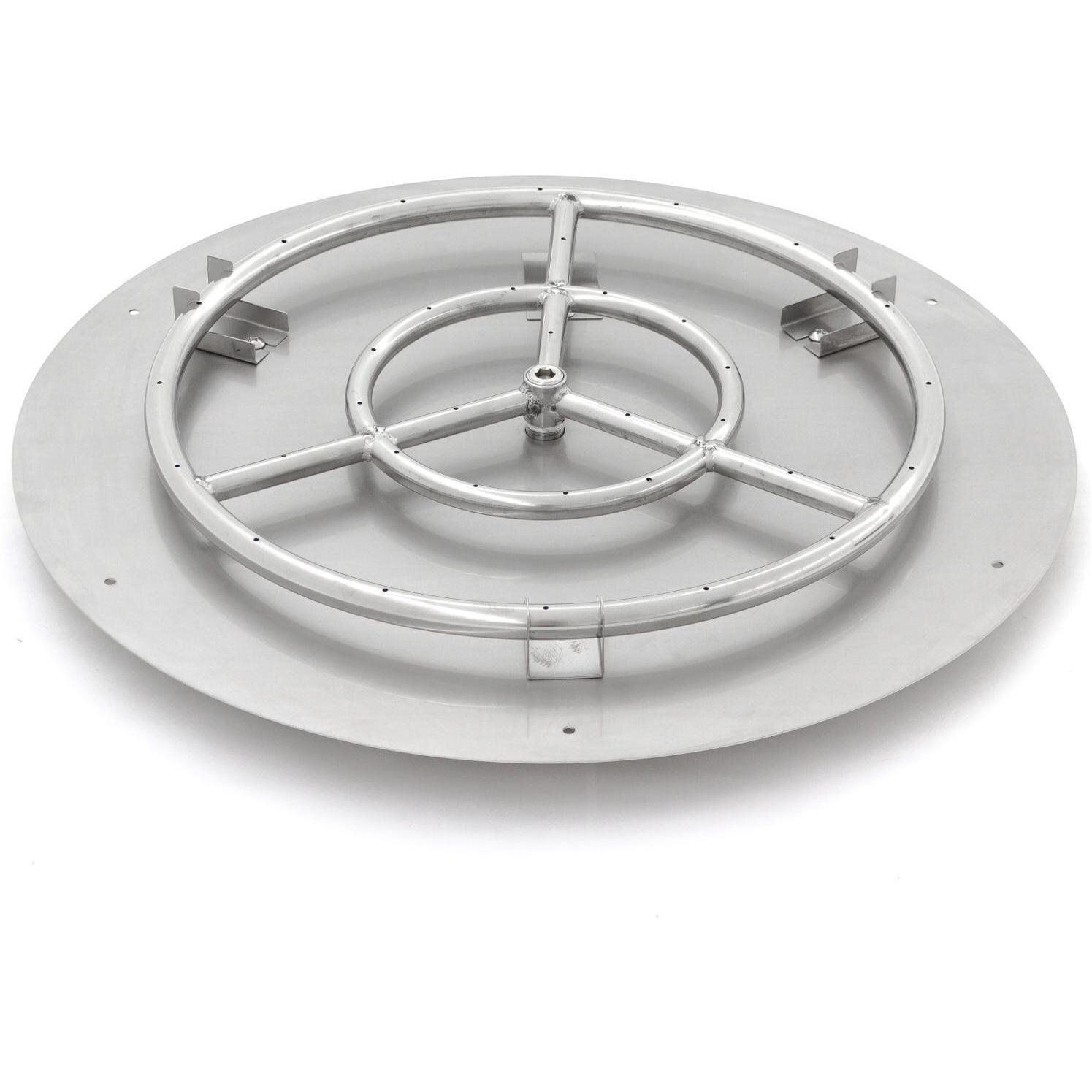 BBQGuys Signature 30-Inch Round Flat Pan With 24-Inch Natural Gas Ring Burner image