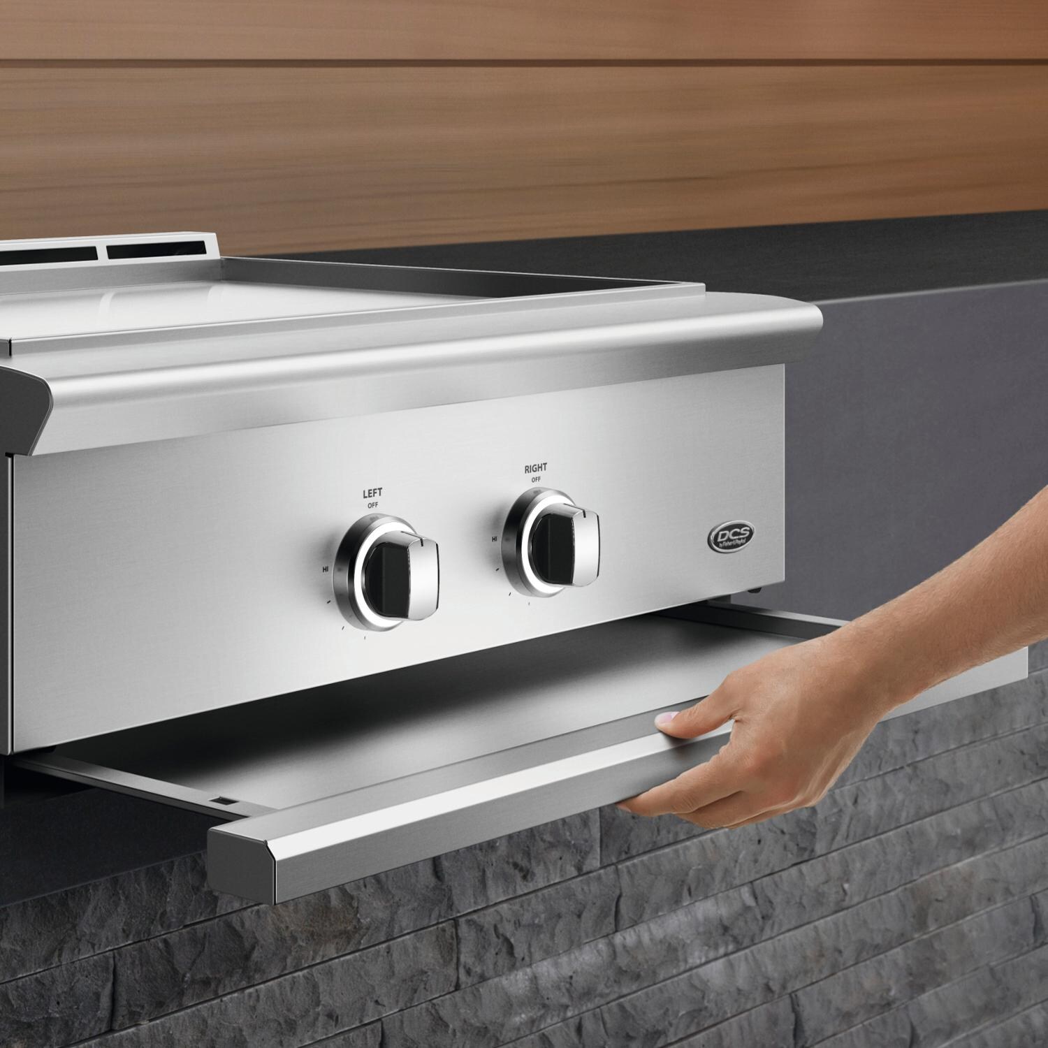 DCS Series 9 30Inch Natural Gas Griddle GDE130N BBQGuys