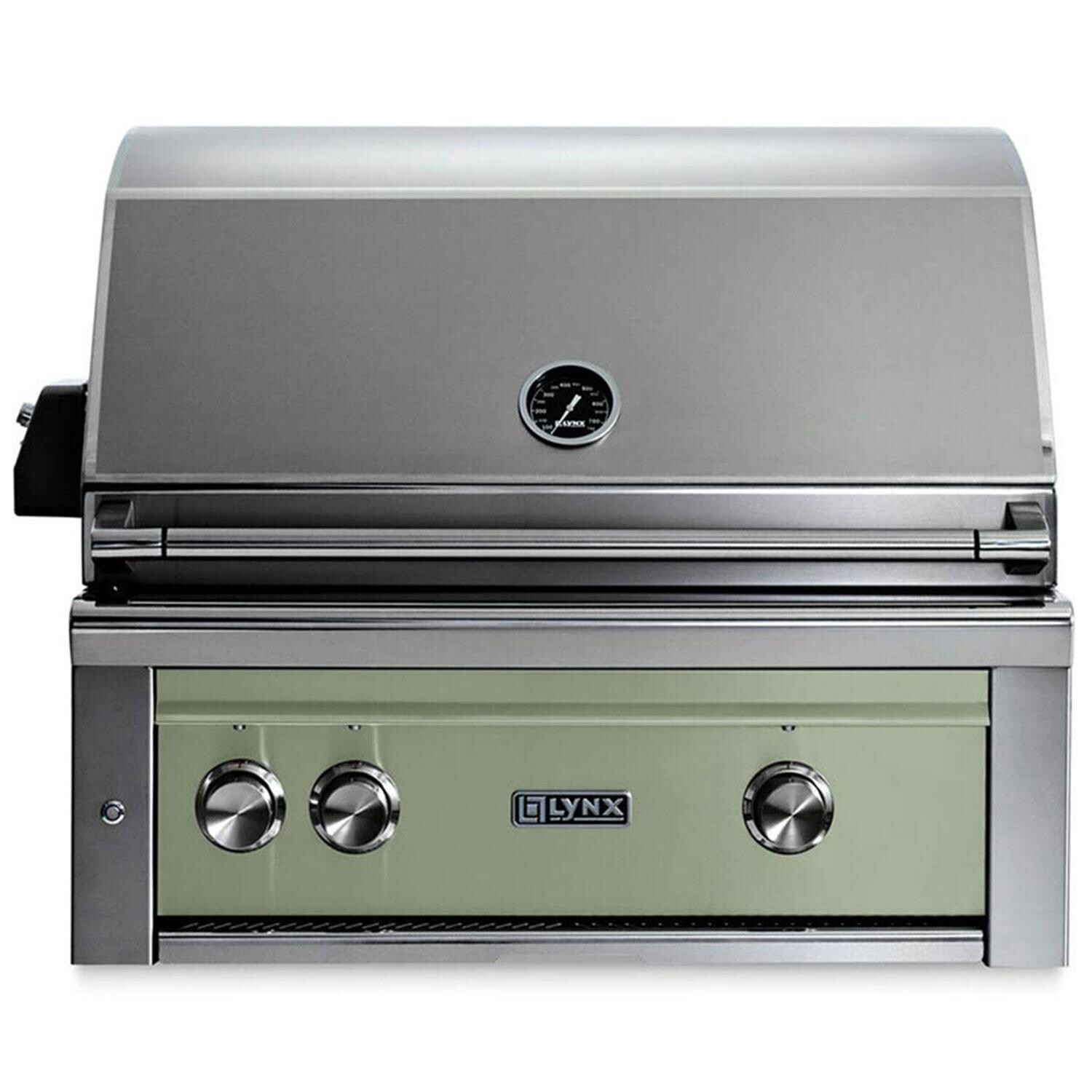 Lynx Professional 30 Inch Built-In Natural Gas Grill w/ Rotisserie in Desert Sage - L30R-3-DSNG