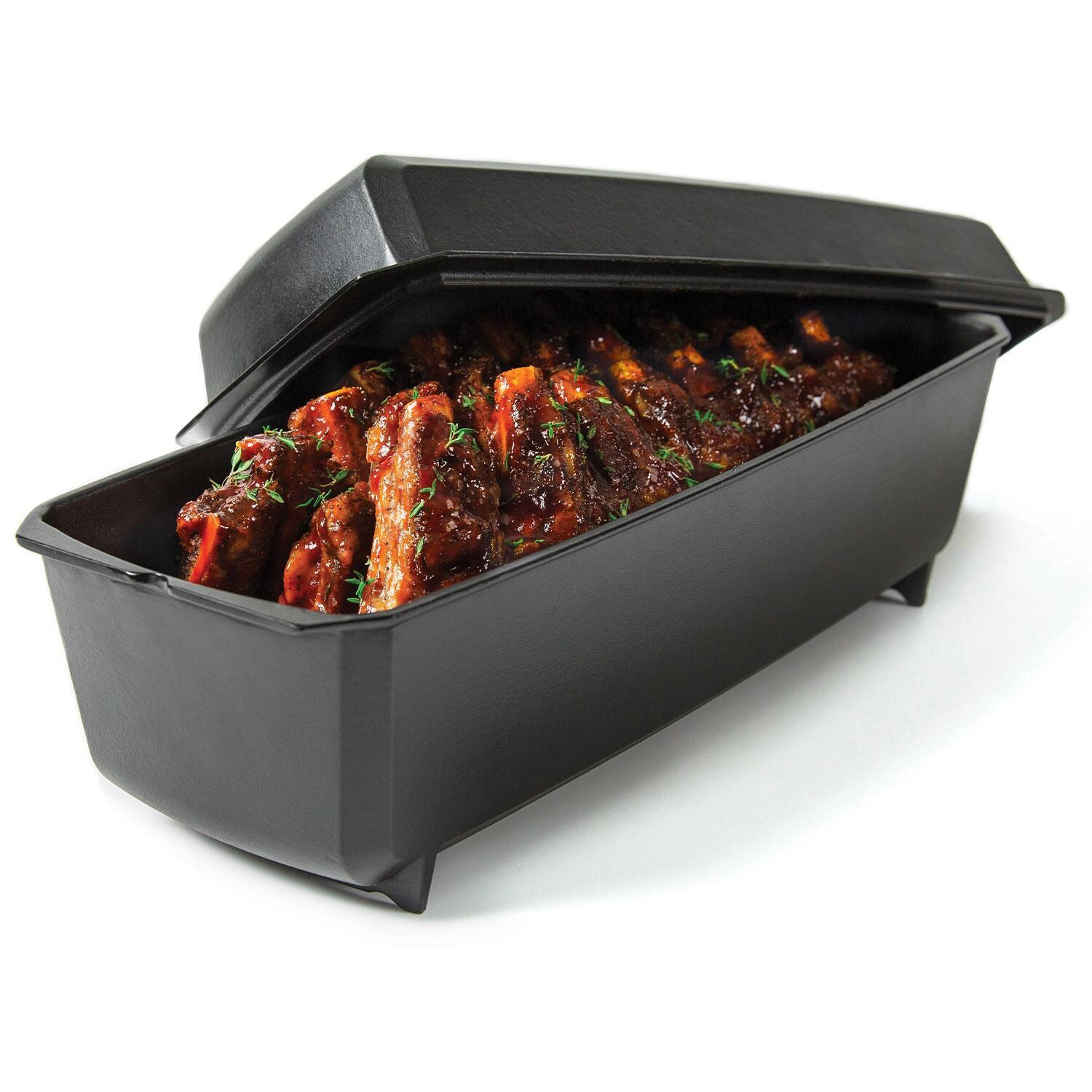 Broil King 69615 Cast Iron Rib Roaster - Food - White Background thumbnail