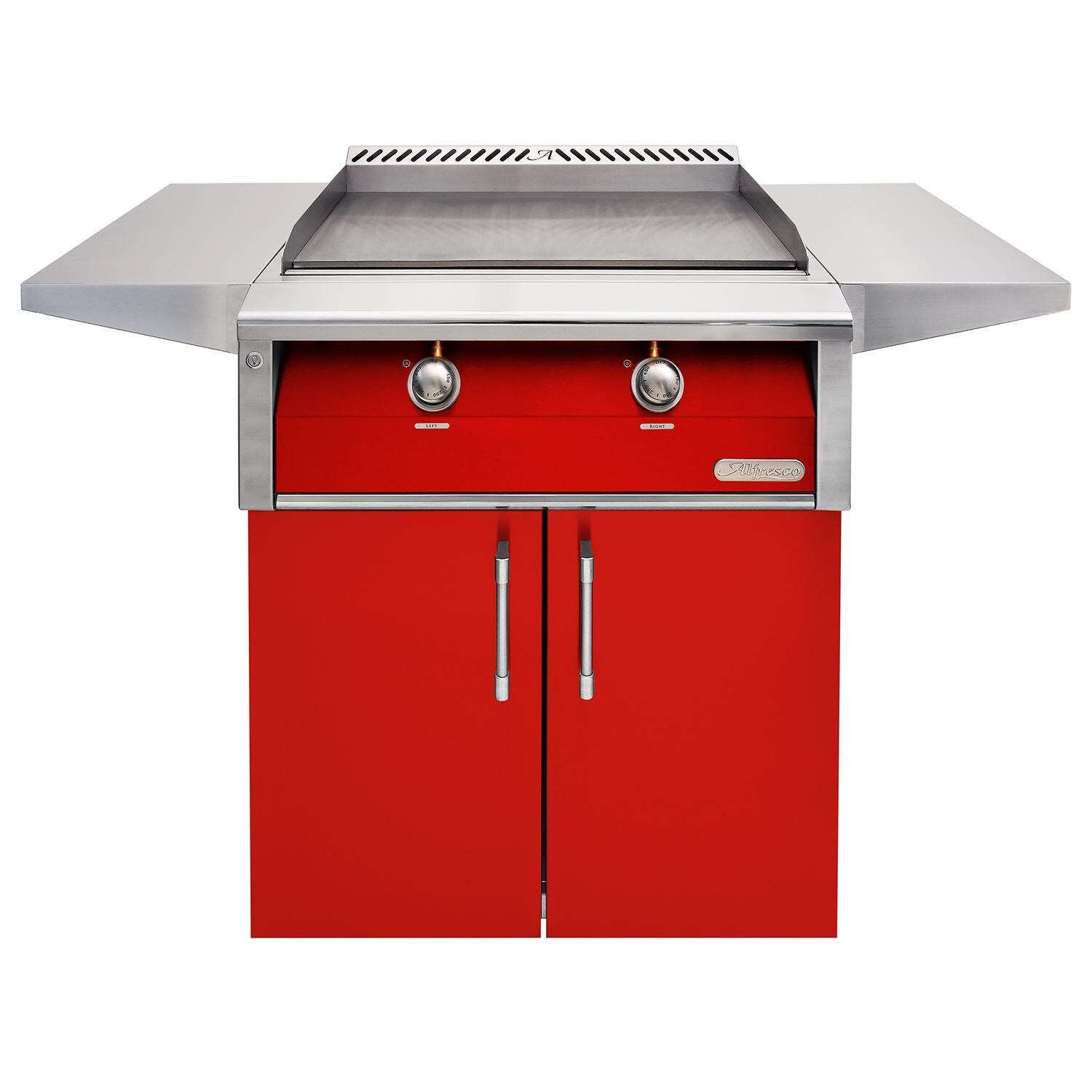 Alfresco Grills AXE-30GTC-NG-S3002 Alfresco 30-Inch Natural Gas Griddle with Cart in Carmine Red thumbnail