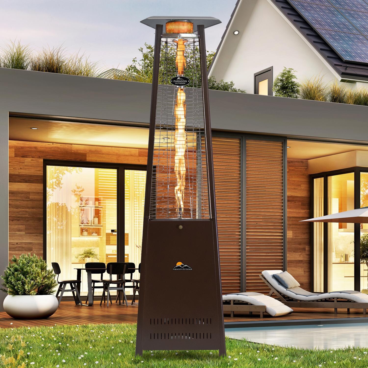 Paragon Outdoor OH-BZ42-8M Vesta 42,000 BTU Propane Gas Flame Tower Heater - Lifestyle thumbnail