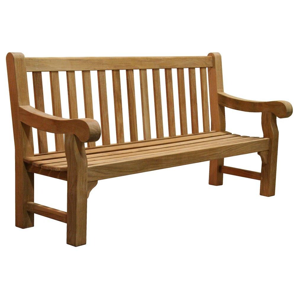 University Park 72 Inch Teak Patio Bench By Douglas Nance : BBQGuys