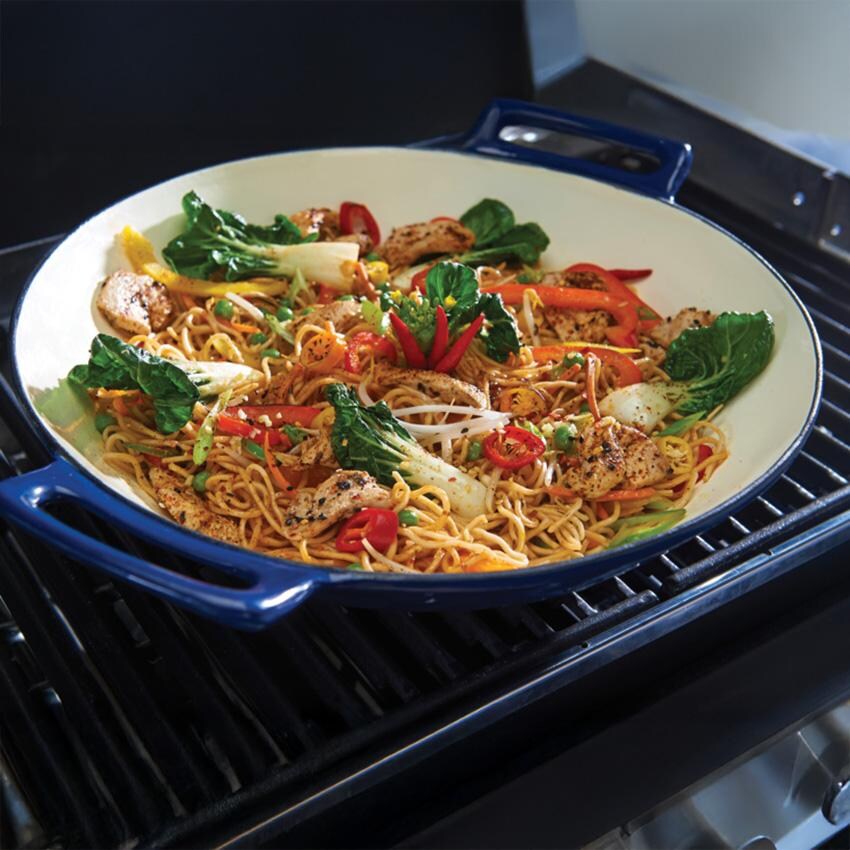 Broil King Porcelain Cast Iron Wok - 69710 - Cooking 2 - Lifestyle thumbnail
