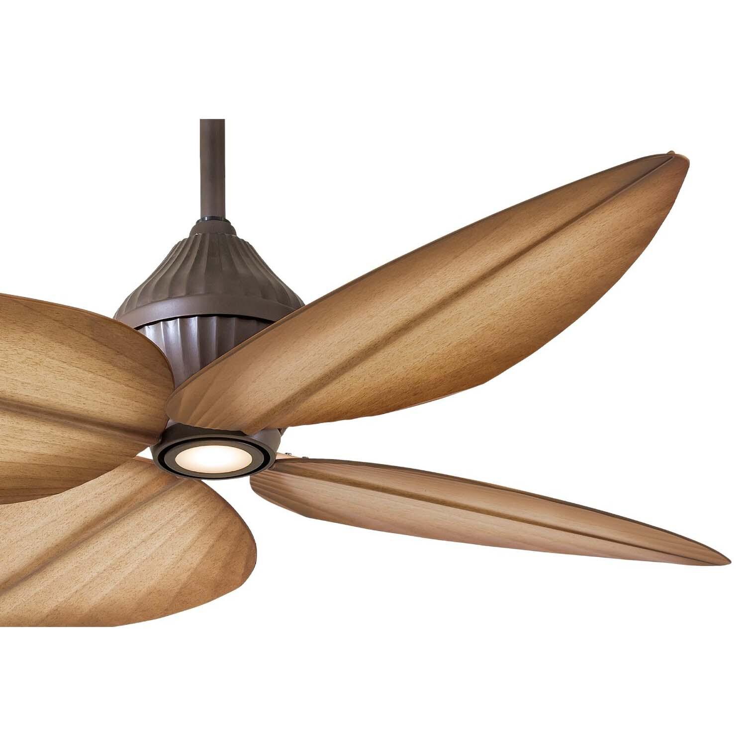 Minka-Aire F581L-ORB Gauguin 52-Inch 4-Blade LED Ceiling Fan in Oil Rubbed Bronze Finish w/ Bahama Beige Blades & Integrated Light - Blades thumbnail