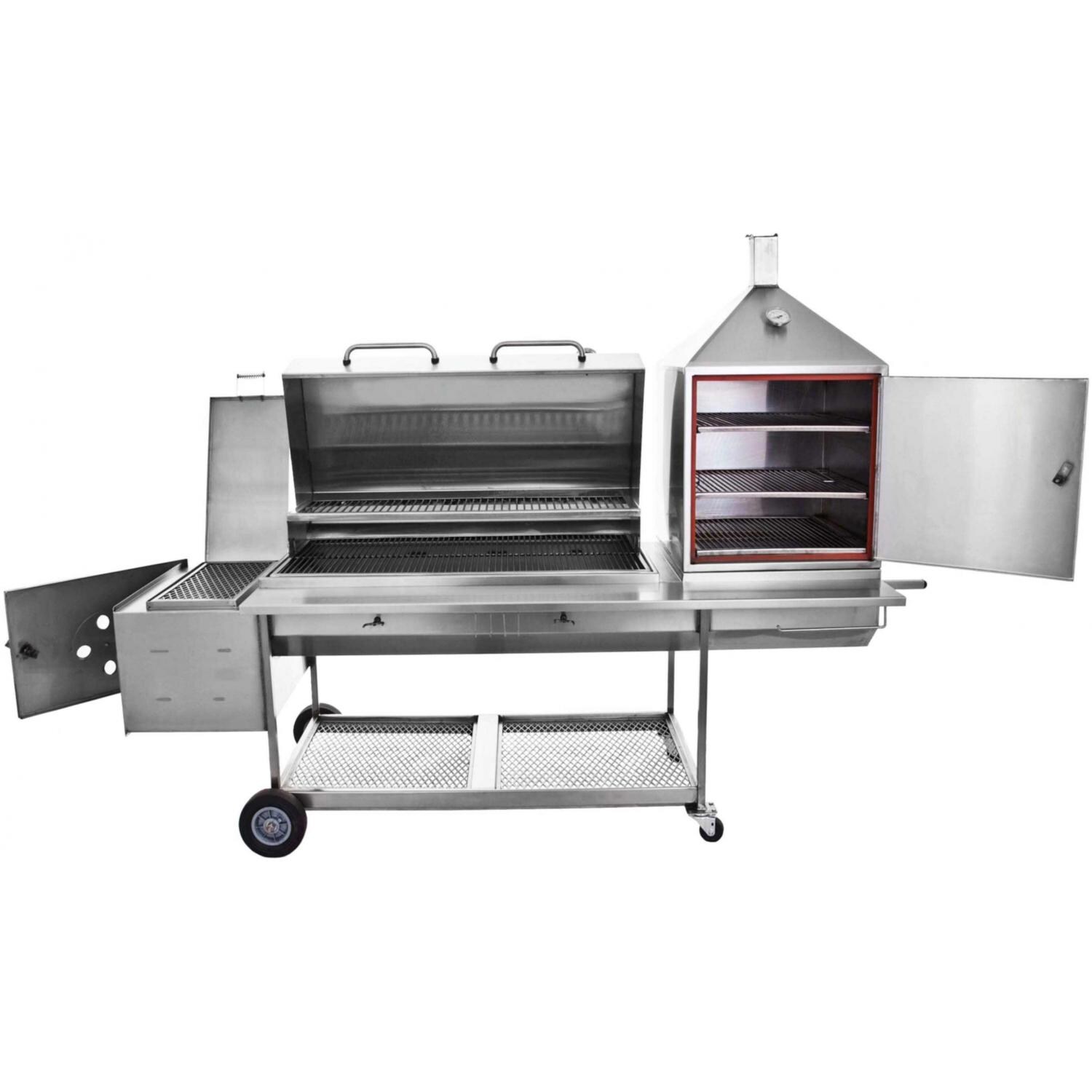 Texas BBQ 500S Upright Smoker Open View thumbnail