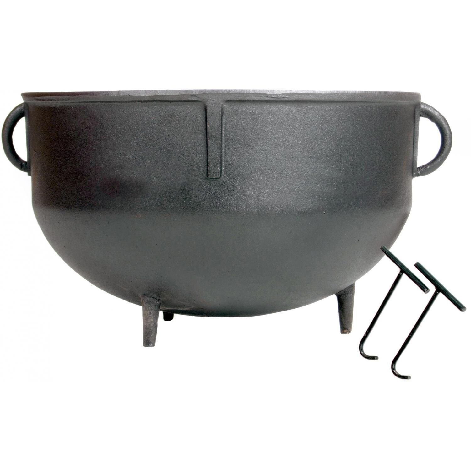 Cajun Classic 15-Gallon Seasoned Cast Iron Jambalaya Pot - GL10443S