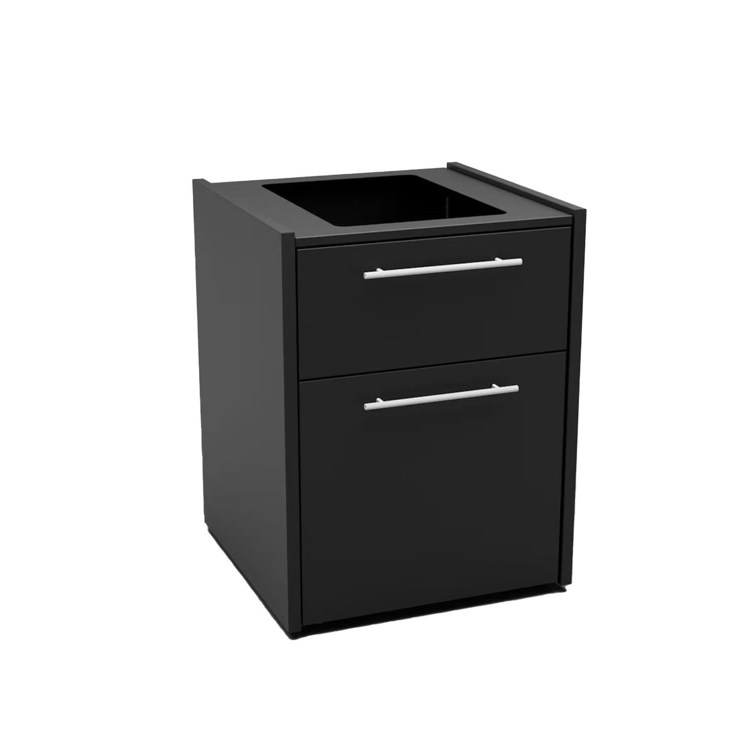 Fontana Forni Elysia Storage 65 Module & End Panel (With No Countertop) - White Background thumbnail