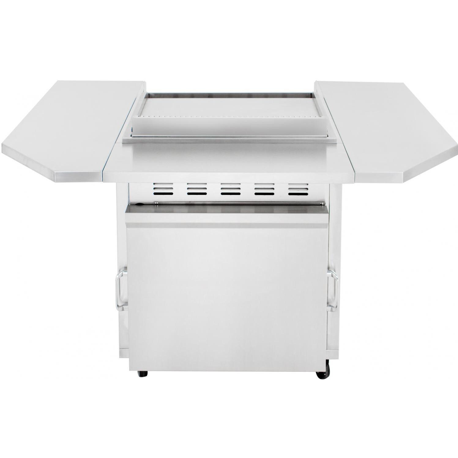 Blaze 30-Inch Natural Gas Griddle On Deluxe Cart - Rear View thumbnail