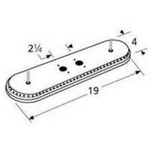 Stainless Steel Oval Twin, Centered, 2.25 Inch Offset Burner Head 15202 image