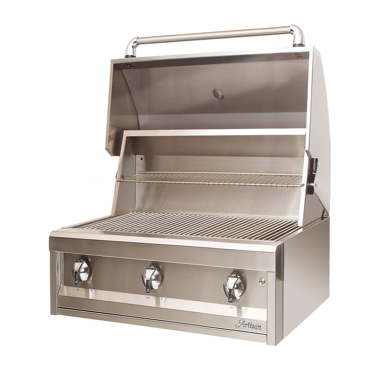 Artisan American Eagle AAEP-36-NG 36-Inch Natural Gas Grill - Lid Open thumbnail