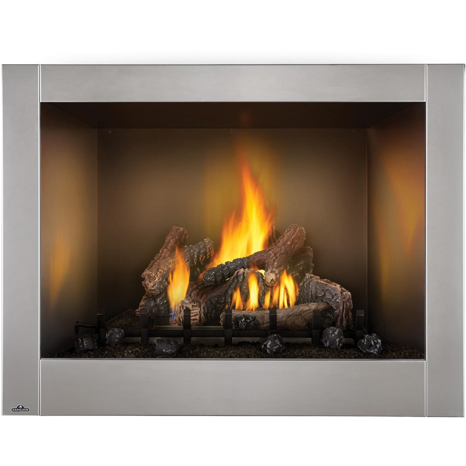 Napoleon Riverside Clean Face 47-Inch Outdoor Built-In Propane Gas Fireplace W/ Millivolt Ignition And Brushed Stainless Steel Face thumbnail