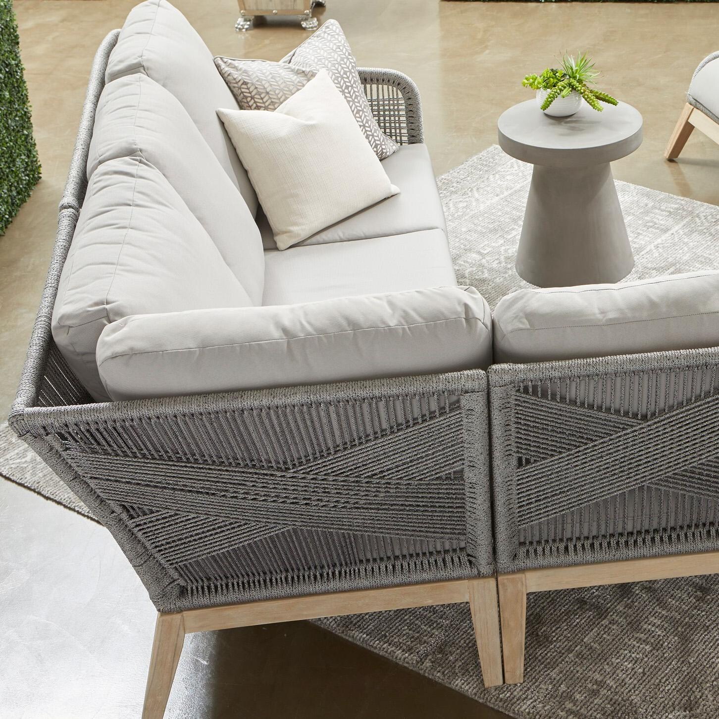 Lakeview Tack Slate Gray Concrete Accent Table - Shown W/Sectional thumbnail