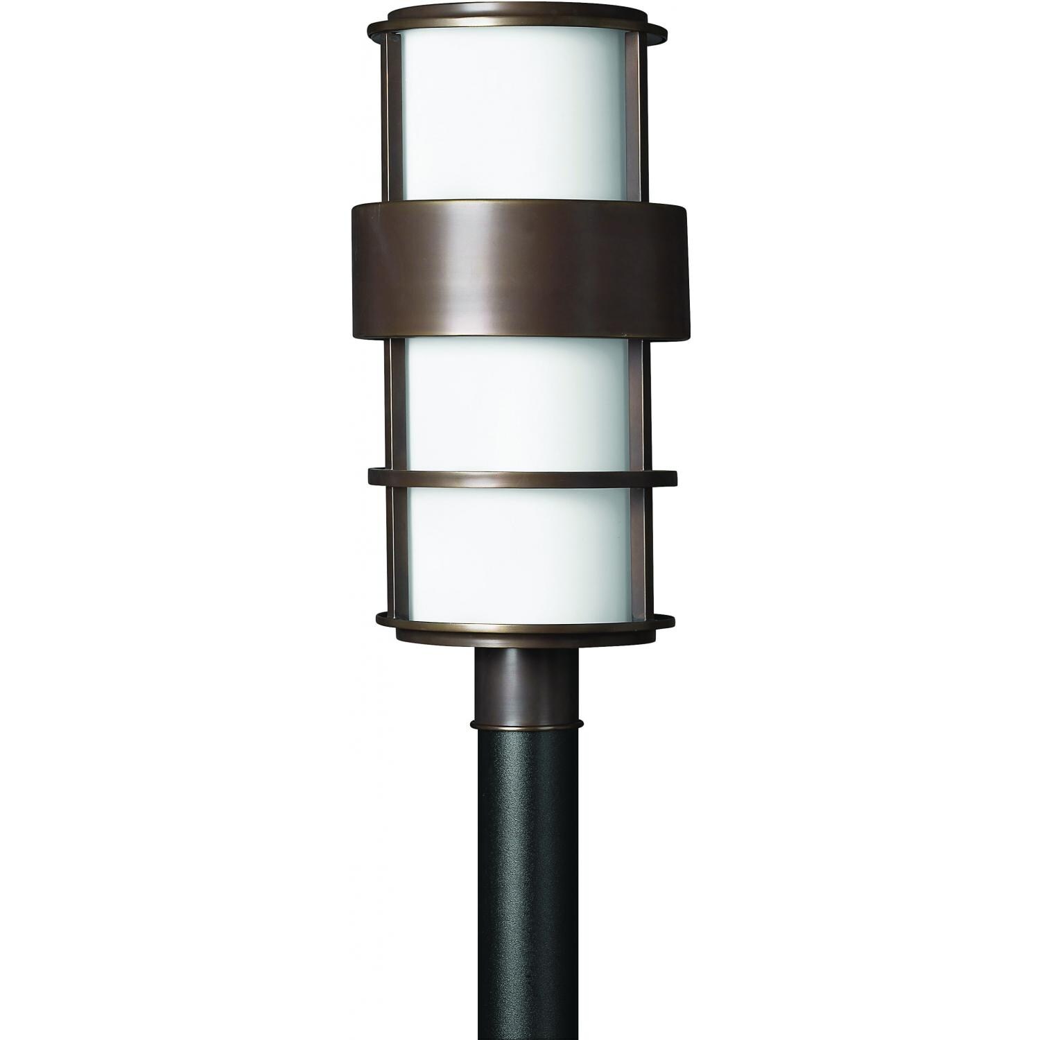 Hinkley Lighting Saturn One Light 22-Inch Outdoor Post Light - Metro Bronze - 1901MT