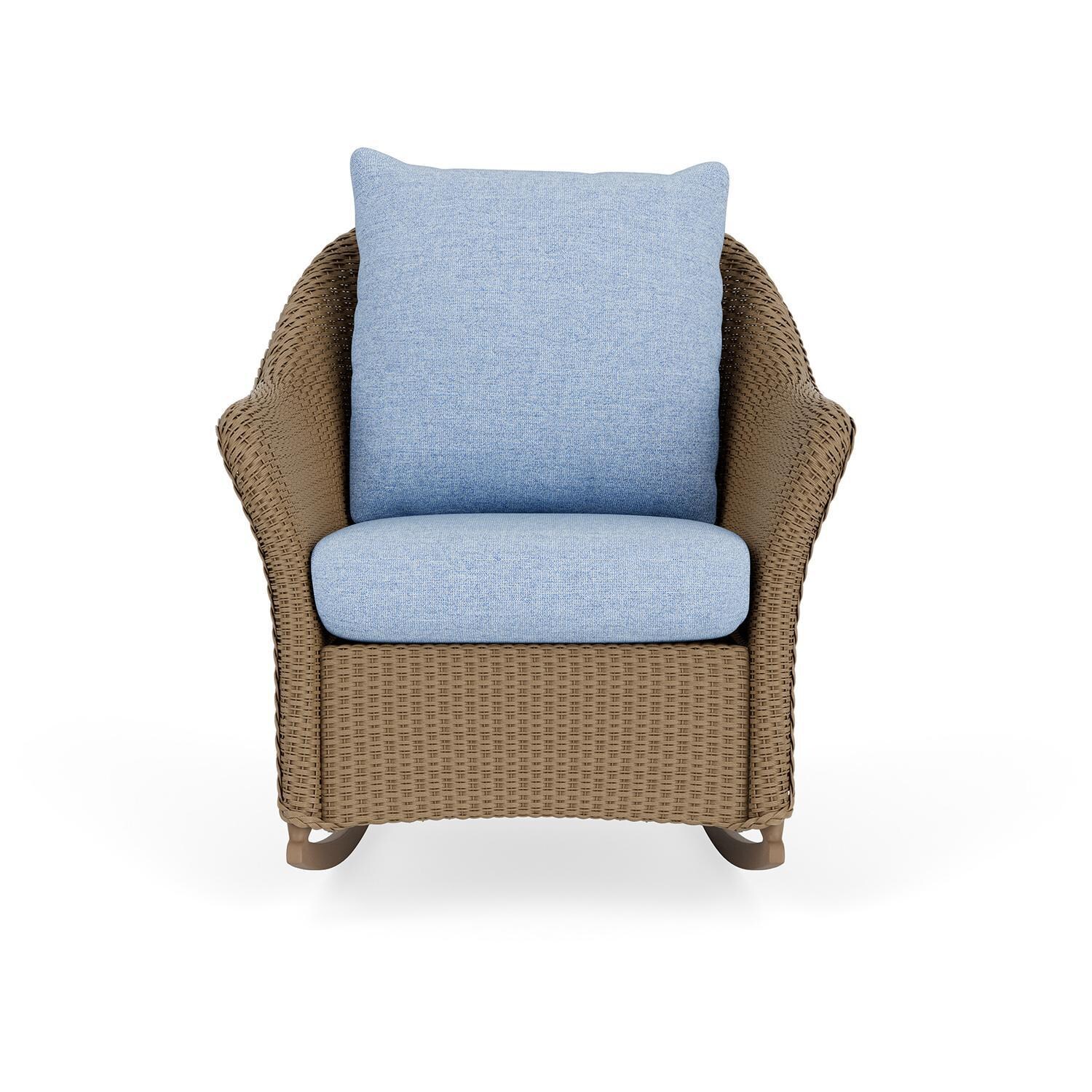 Lloyd Flanders Weekend Retreat Lounge Rocker in Fawn Finish W/ Demo Skyway Fabric thumbnail