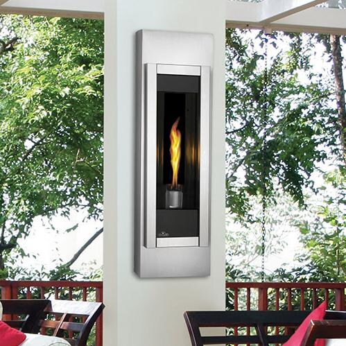 Napoleon Riverside Torch 15-Inch Outdoor Built-In Propane Gas fireplace W/ Electronic Ignition And Brushed Stainless Steel Face - GSST8P