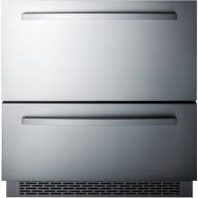Summit 30-Inch 5.3 Cu. Ft. Double Drawer Compact Refrigerator - Stainless Steel - SP7D2 image