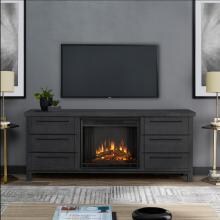Real Flame Parsons 67-Inch Electric Fireplace Entertainment Center - Antique Gray - 8280E-AGR image