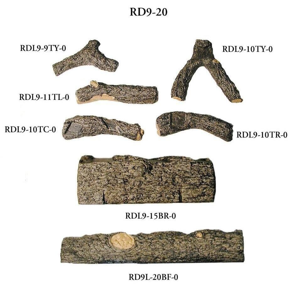Peterson Real Fyre Golden Oak Designer Log Breakdown thumbnail
