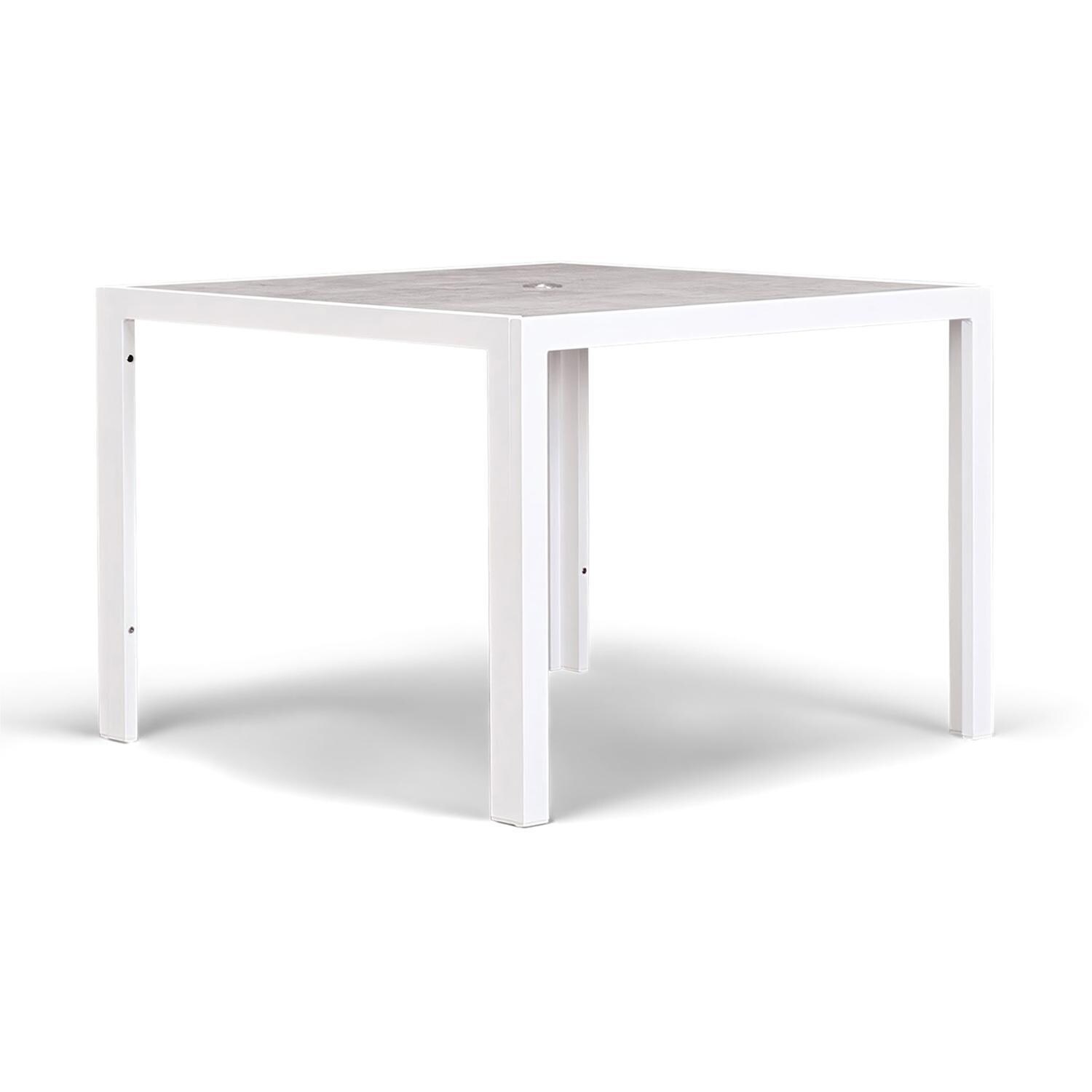 Spring Bay 5 Piece Dining Set in White - Table - White Background thumbnail