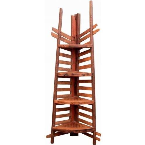 Groovystuff Colorado Teak Wooden Corner Shelf - TF-253