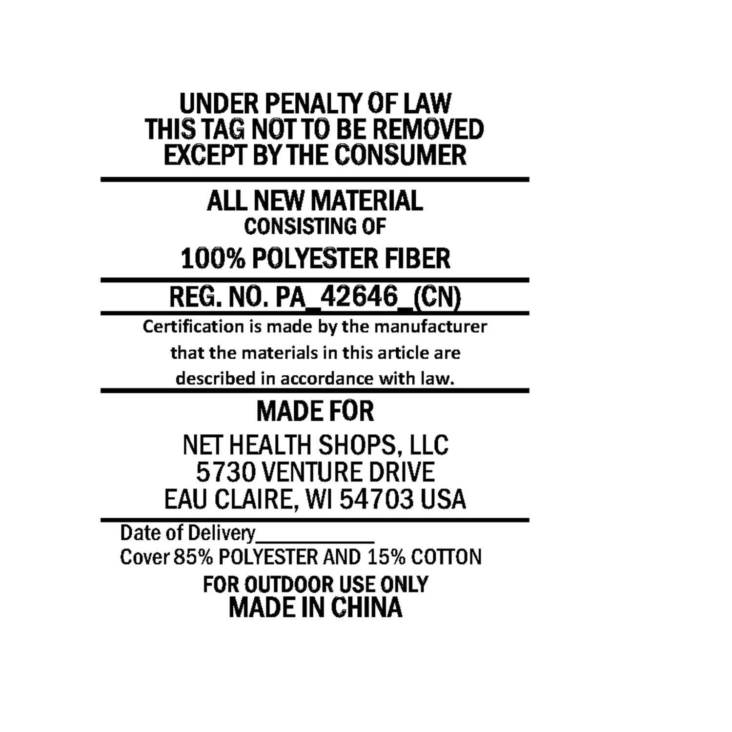 Ultimate Patio Quilted Double Hammock w/ Stand & Pillow - Red - Legal - Detail thumbnail